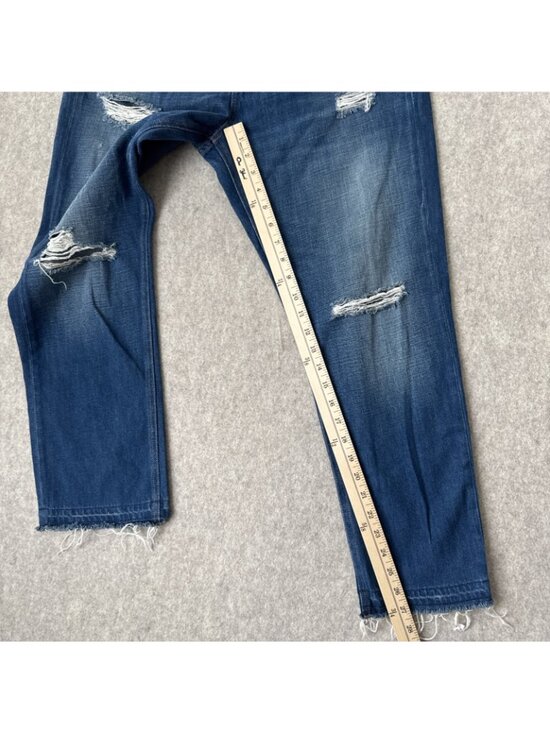 Rag & Bone Ex Boyfriend Jeans Womens 31 Doris Wash Distressed Raw Hem - Picture 8 of 14